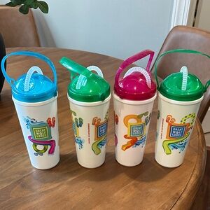 Great Wolf Lodge Kids Sipper Cups - Green, Pink, Blue refillable at the hotel